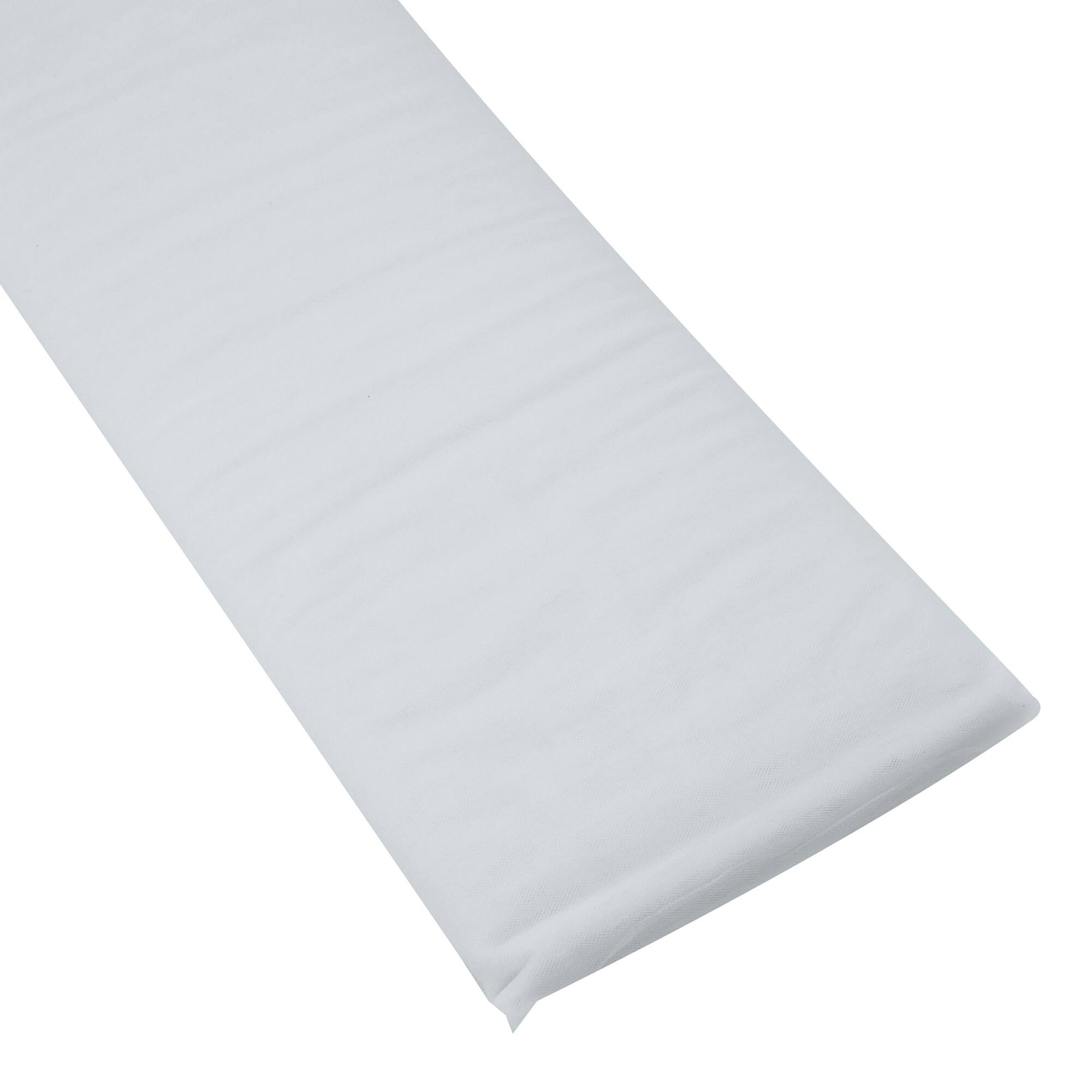 Wyla White Matte Tulle Fabric